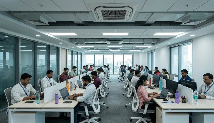 Does AC Purify Air? What Indoor Air Quality Monitor Data Actually Shows About Office Ventilation